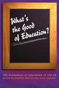 What's the Good of Education?_cover