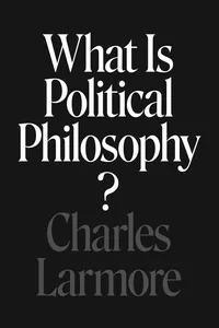 What Is Political Philosophy?_cover