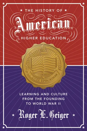 The History of American Higher Education
