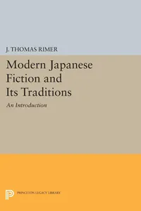 Modern Japanese Fiction and Its Traditions_cover