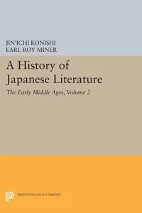 A History of Japanese Literature, Volume 2_cover