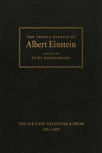 The Travel Diaries of Albert Einstein_cover