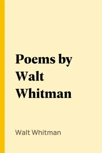 Poems by Walt Whitman_cover