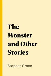 The Monster and Other Stories_cover