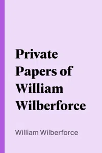 Private Papers of William Wilberforce_cover