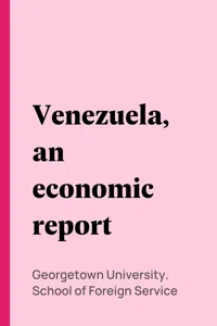 Venezuela, an economic report_cover