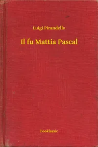 Il fu Mattia Pascal_cover