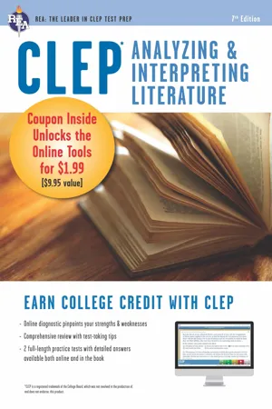 CLEP&reg; Analyzing & Interpreting Literature Book + Online