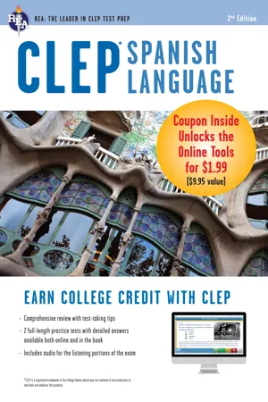 CLEP&reg; Spanish Language Book + Online