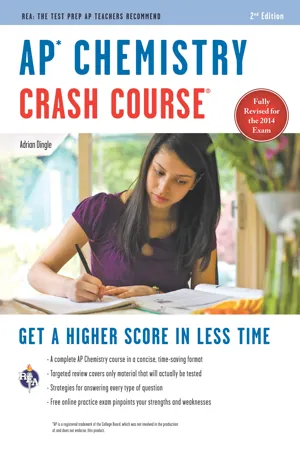 AP&reg; Chemistry Crash Course Book + Online