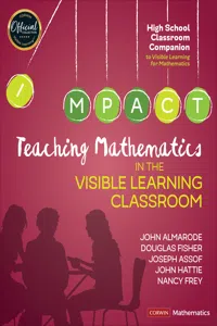 Teaching Mathematics in the Visible Learning Classroom, High School_cover