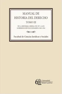 Manual de historia del derecho. Tomo III_cover