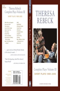 Theresa Rebeck: Complete Plays 1989-2005_cover