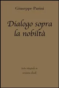 Dialogo sopra la nobiltà di Giuseppe Parini in ebook_cover