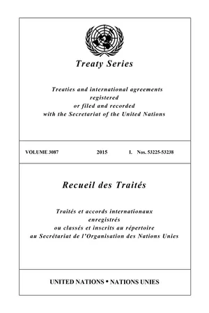 Treaty Series 3087/Recueil des Traités 3087