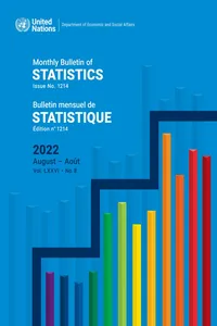 Monthly Bulletin of Statistics, August 2022/Bulletin mensuel de statistiques, août 2022_cover