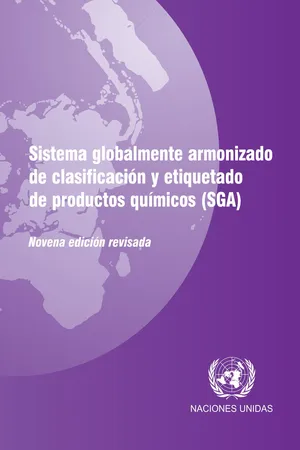 Sistema globalmente armonizado de clasificación y etiquetado de productos químicos (SGA)