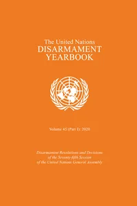 United Nations Disarmament Yearbook 2020_cover