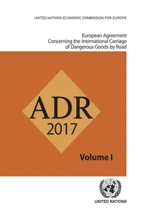 European Agreement Concerning the International Carriage of Dangerous Goods by Road. Two Volume Set_cover