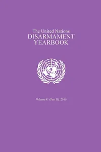 United Nations Disarmament Yearbook 2016. Part II_cover