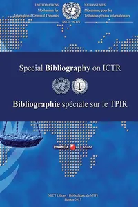 International Criminal Tribunal for Rwanda Special Bibliography 2015_cover