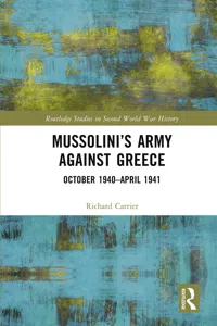 Mussolini's Army against Greece_cover