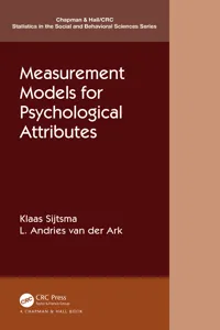 Measurement Models for Psychological Attributes_cover