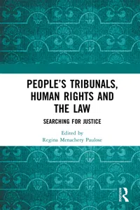 People's Tribunals, Human Rights and the Law_cover