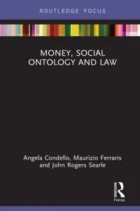 Money, Social Ontology and Law_cover
