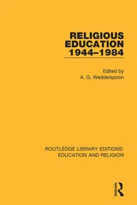 Religious Education 1944-1984_cover