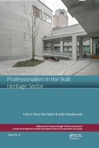 Professionalism in the Built Heritage Sector_cover