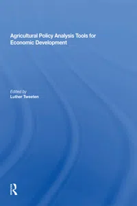 Agricultural Policy Analysis Tools For Economic Development_cover