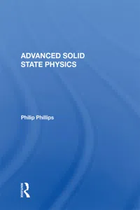 Advanced Solid State Physics_cover