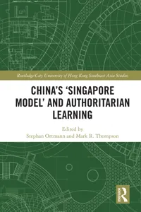 China's 'Singapore Model' and Authoritarian Learning_cover
