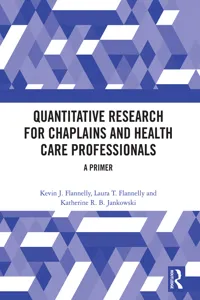 Quantitative Research for Chaplains and Health Care Professionals_cover