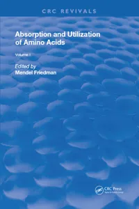 Absorption and Utilization of Amino Acids_cover