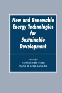 New and Renewable Energy Technologies for Sustainable Development_cover