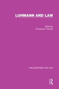 Luhmann and Law_cover