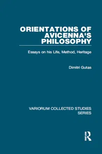 Orientations of Avicenna's Philosophy_cover