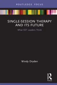 Single-Session Therapy and Its Future_cover