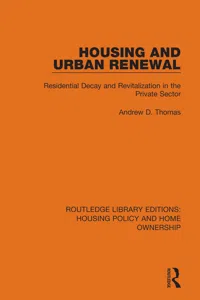 Housing and Urban Renewal_cover
