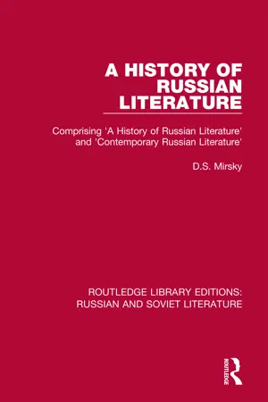 A History of Russian Literature