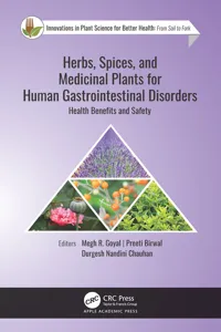 Herbs, Spices, and Medicinal Plants for Human Gastrointestinal Disorders_cover