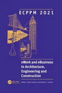 ECPPM 2021 - eWork and eBusiness in Architecture, Engineering and Construction_cover