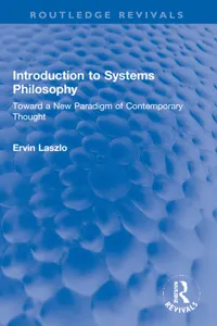 Introduction to Systems Philosophy_cover