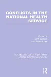 Conflicts in the National Health Service_cover