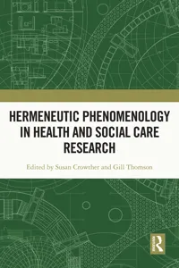 Hermeneutic Phenomenology in Health and Social Care Research_cover