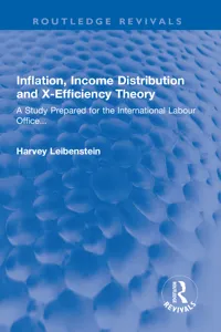 Inflation, Income Distribution and X-Efficiency Theory_cover