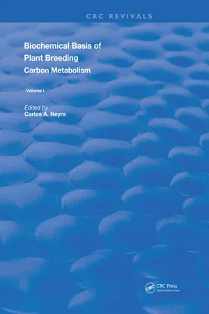 Biochemical Basis of Plant Breeding