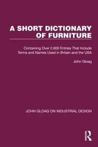 A Short Dictionary of Furniture_cover
